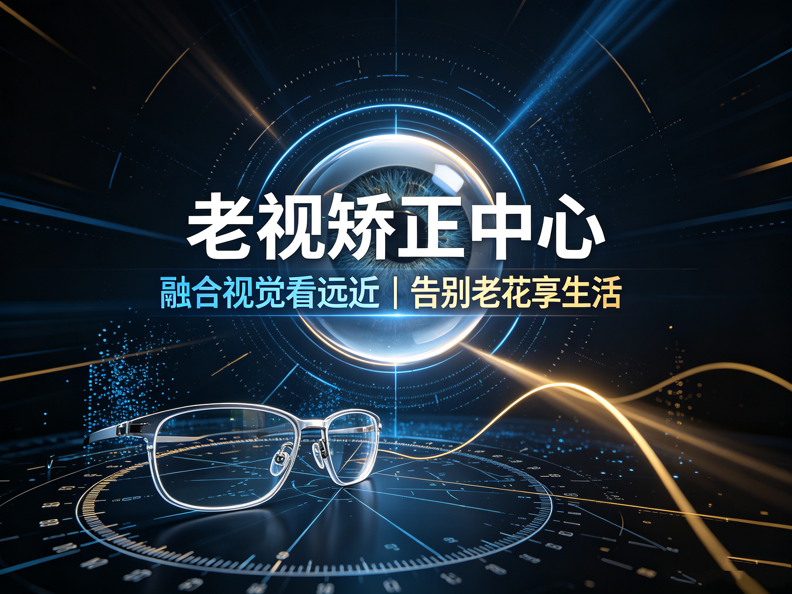 老视矫正中心—融合视觉看远近|告别老花享生活