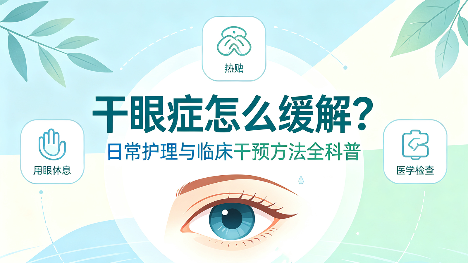 干眼症怎么缓解？日常护理与临床干预方法全科普