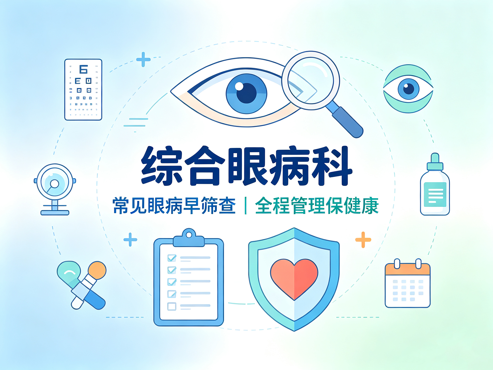 综合眼病科—常见眼病早筛查|全程管理保健康