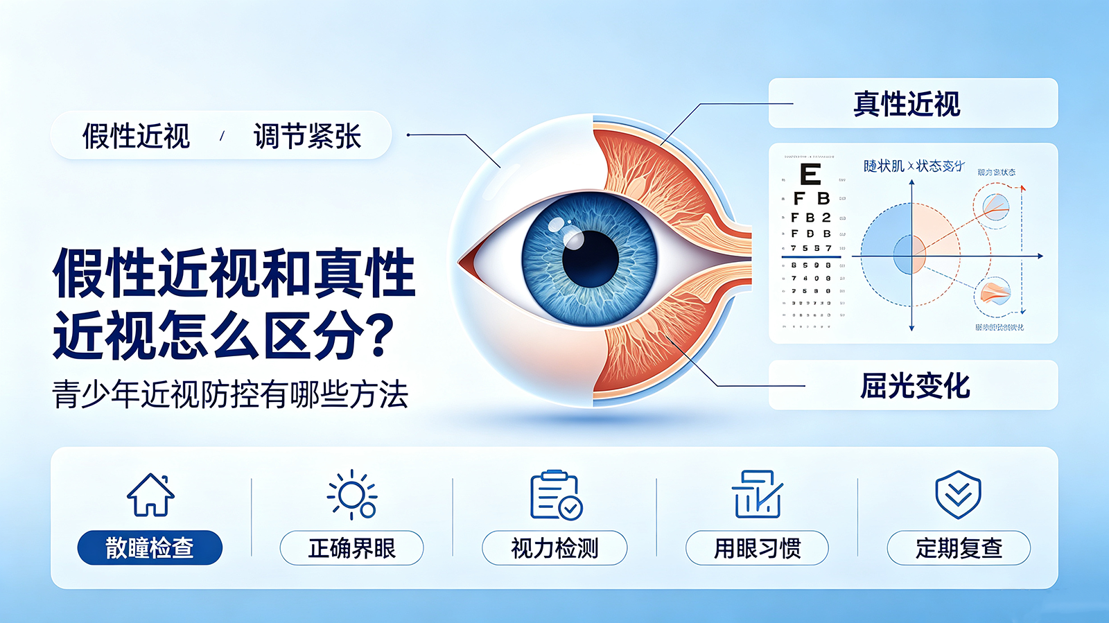 假性近视和真性近视怎么区分？青少年近视防控有哪些方法