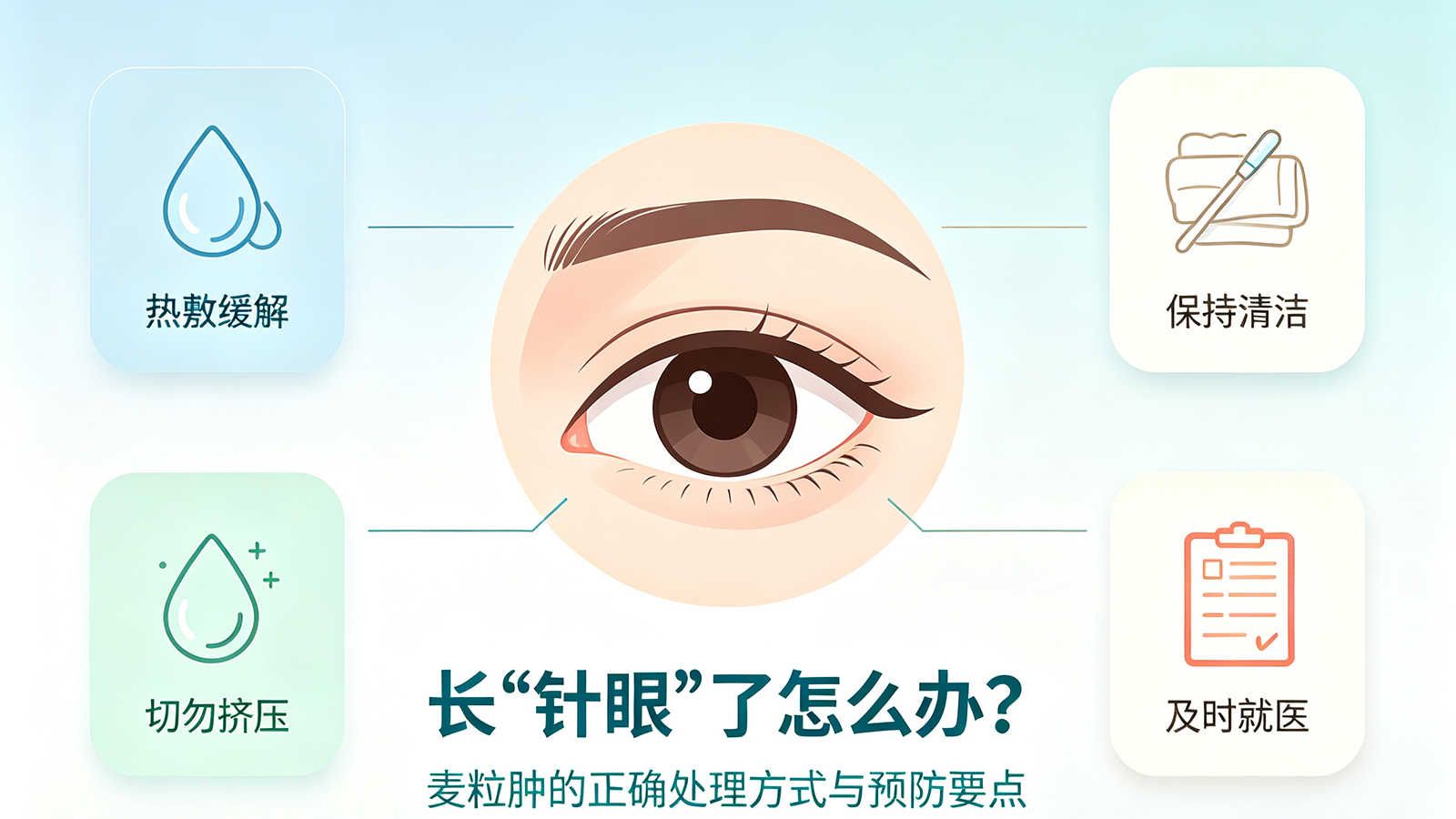 长"针眼"了怎么办？麦粒肿的正确处理方式与预防要点