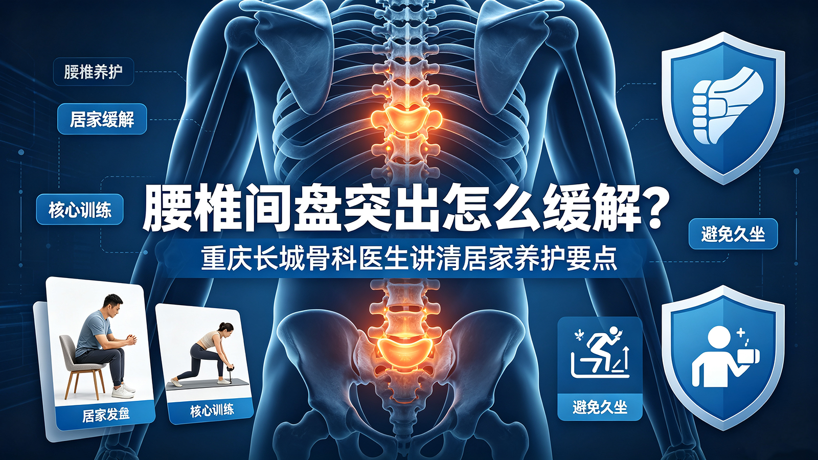 腰椎间盘突出怎么缓解？重庆长城骨科医生讲清居家养护要点