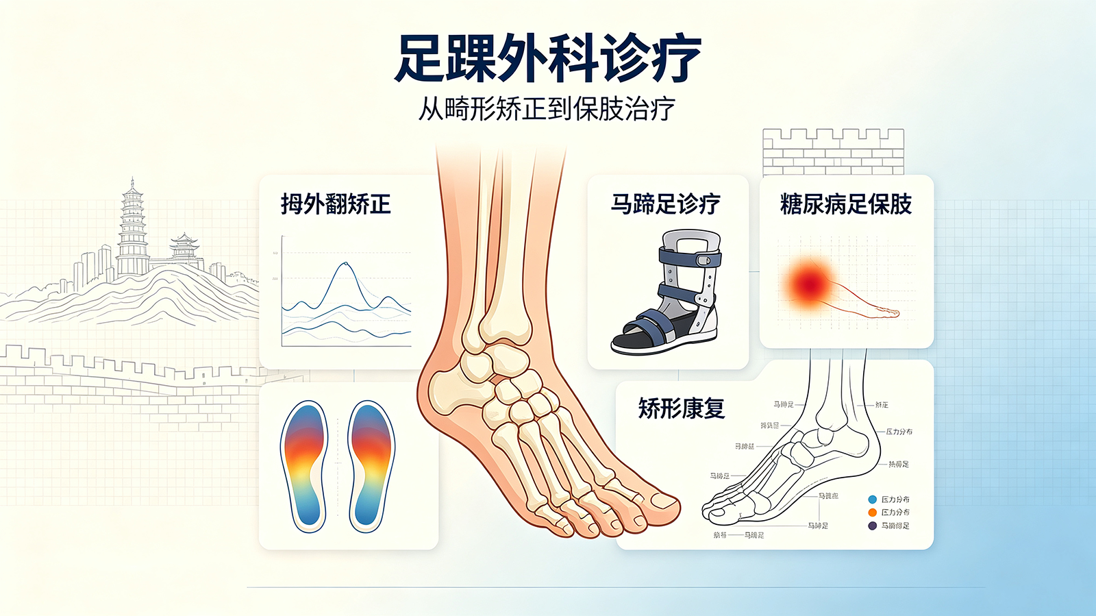 足踝外科——拇外翻矫正与马蹄足诊疗、糖尿病足保肢治疗