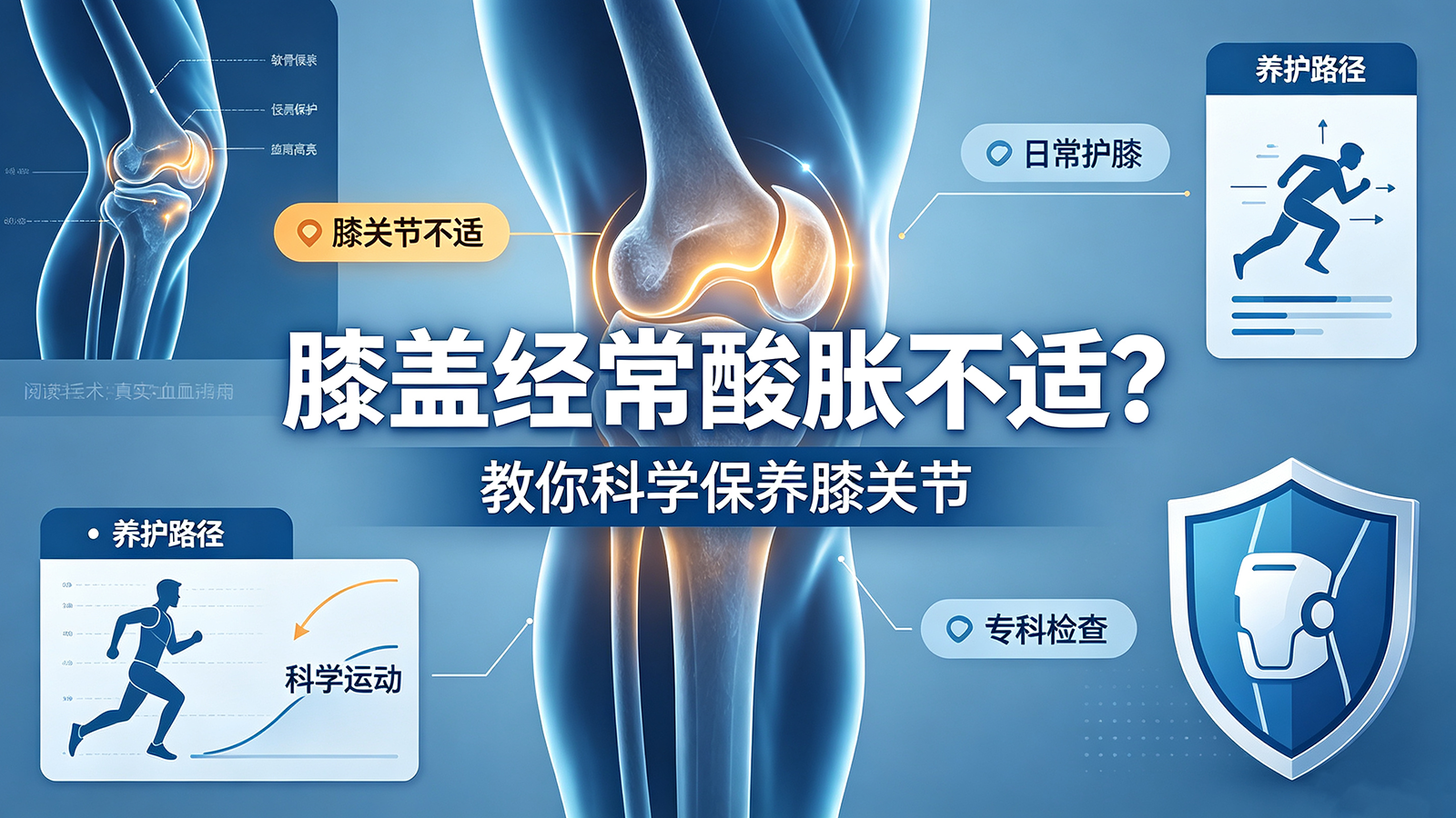 膝盖经常酸胀不适？教你科学保养膝关节膝盖疼