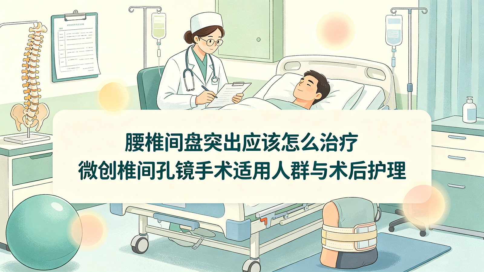 腰椎间盘突出应该怎么治疗 微创椎间孔镜手术适用人群与术后护理