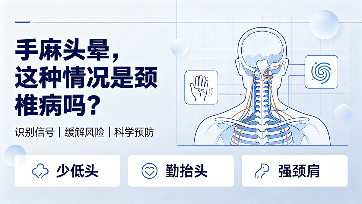 手麻头晕这种情况是颈椎病吗？怎么有效预防颈椎病的发生？