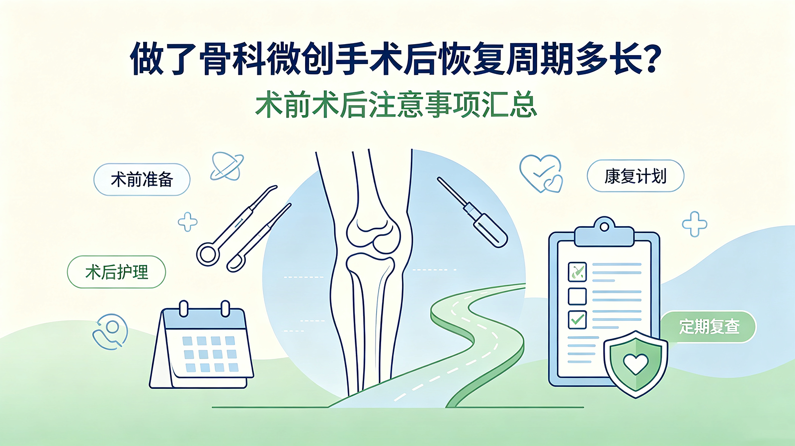 做了骨科微创手术后恢复周期多长？术前术后注意事项汇总