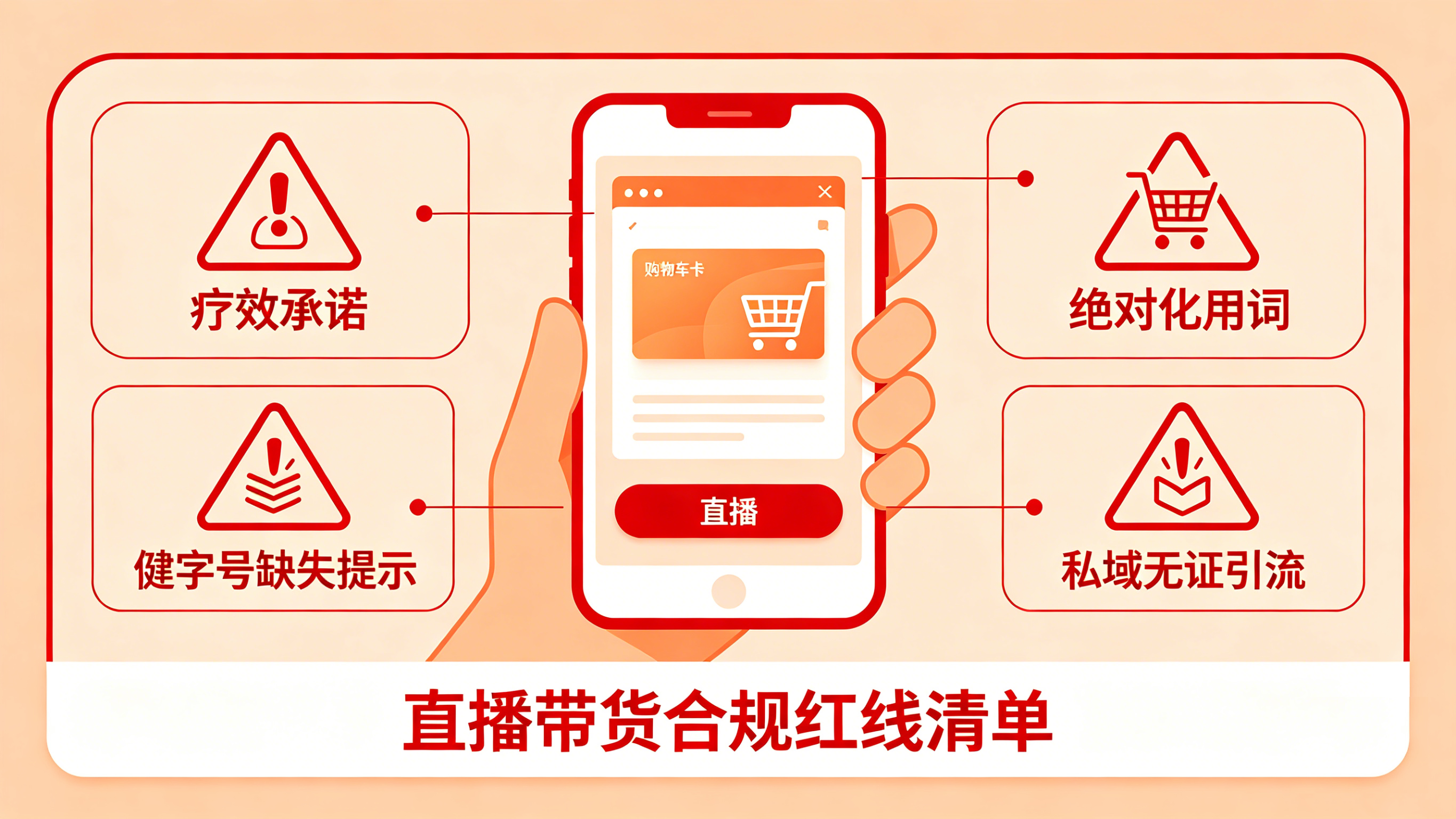 直播带货大健康产品，这些合规红线不能碰