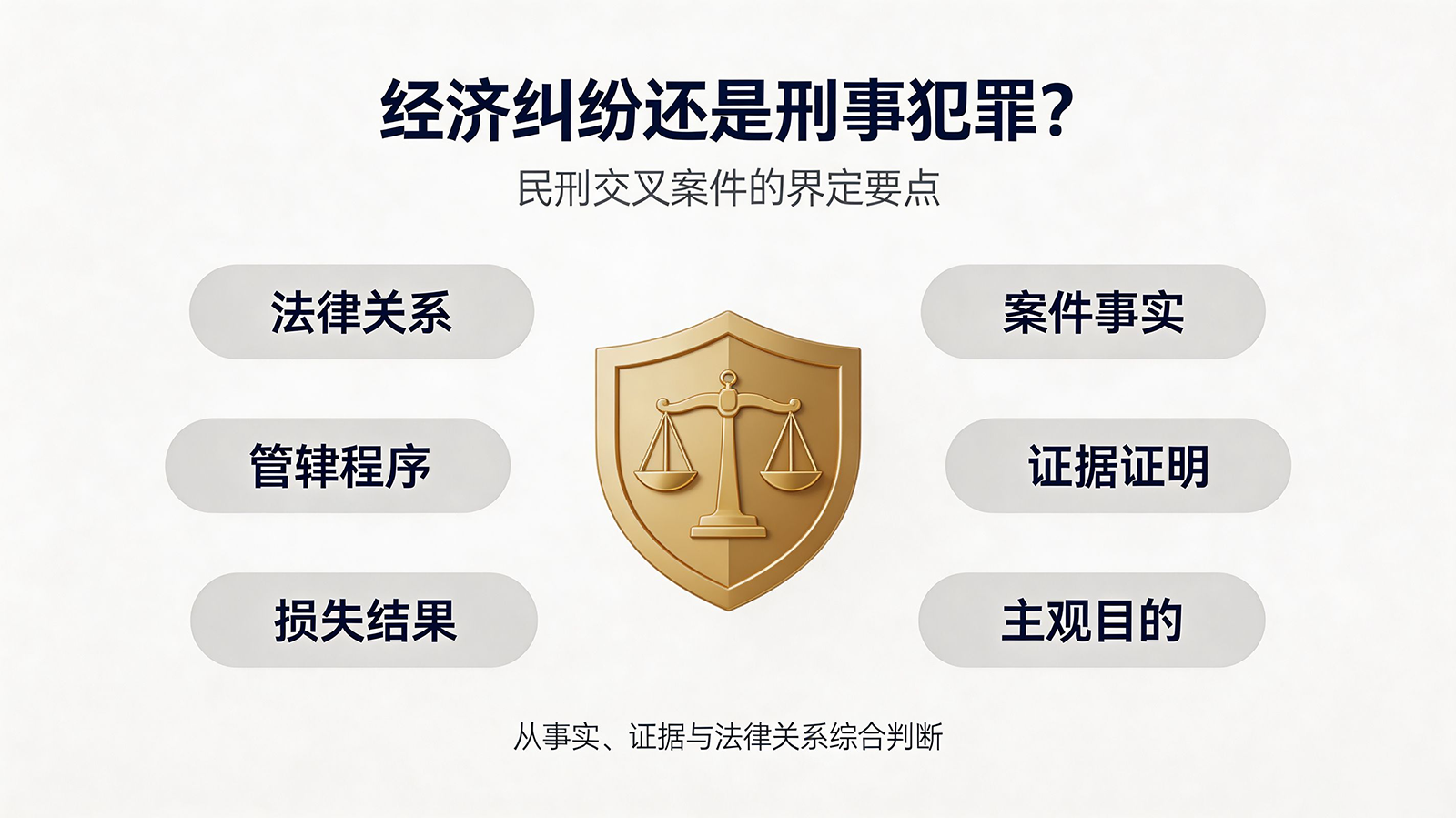 经济纠纷还是刑事犯罪？民刑交叉案件的界定要点