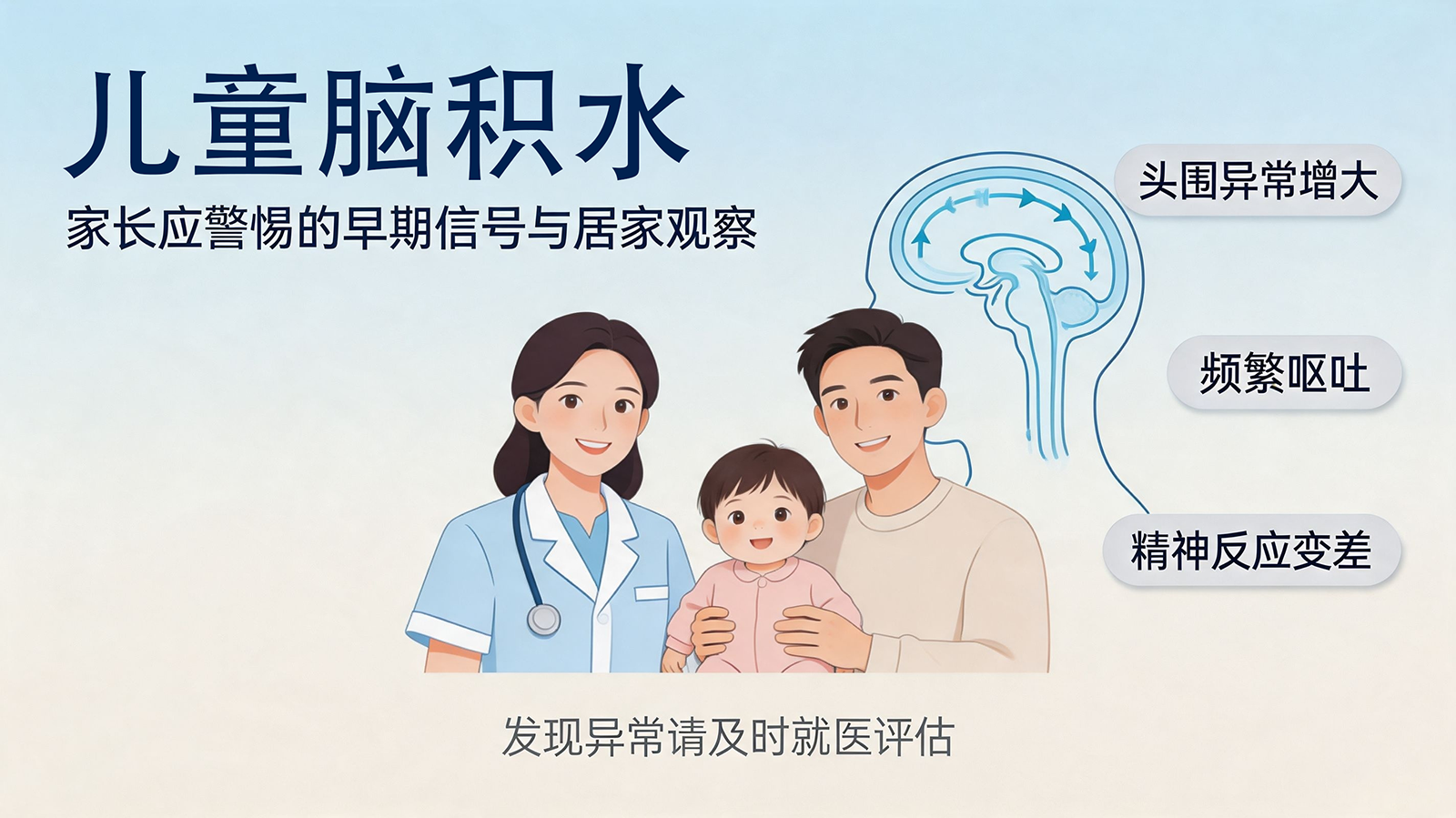 儿童脑积水——家长应警惕的早期信号与居家观察