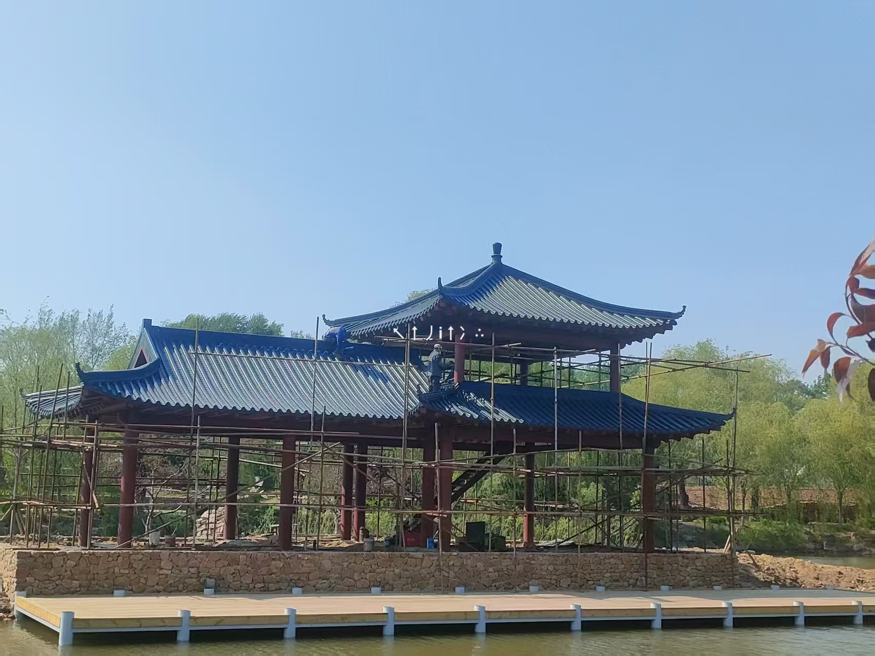 鞍山铝合金廊亭景观工程