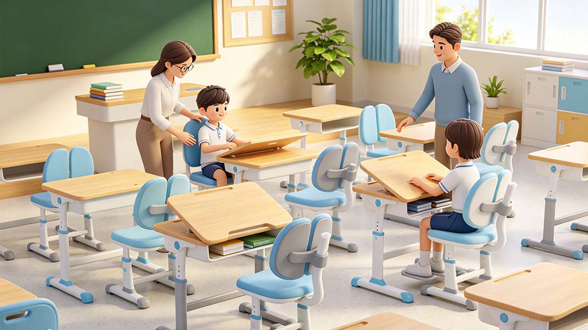 学校教学家具怎么选？课桌椅耐用、安全与环保选型要点