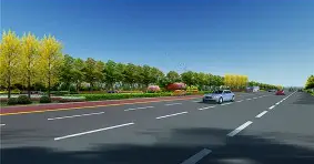 西安彩路道路工程有限公司 —— 西安核心市政道路：沣泾大道市政抗滑薄层工程案例