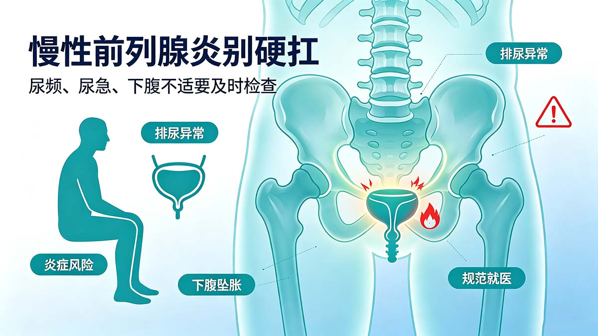 慢性前列腺炎怎么调理？久坐熬夜盆底紧张分步指南