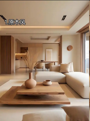 银川市兴庆区杨丰肇美馨德名设计工作室 8 大新潮客厅装修风格定制案例 —— 原木风 / 奶油风等多元美学 打造银川本土宜居核心空间